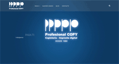 Desktop Screenshot of profesionalcopy.com